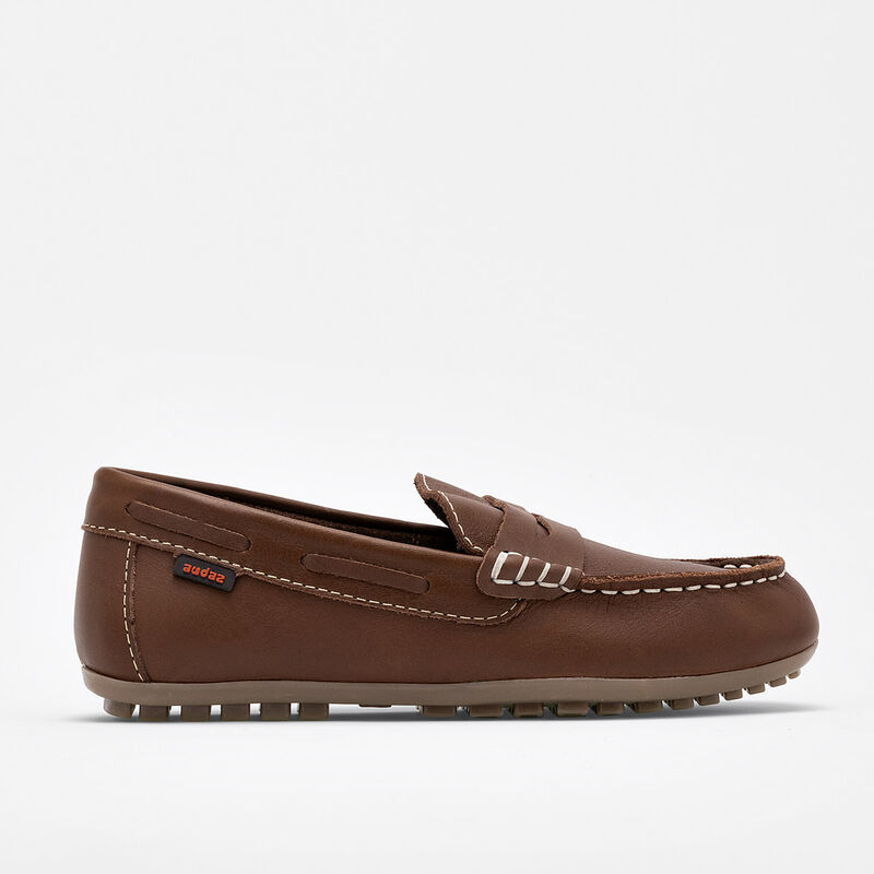 Audaz Zapato Casual De Piel Para Ni&ntilde;o Camel Cod... image number null