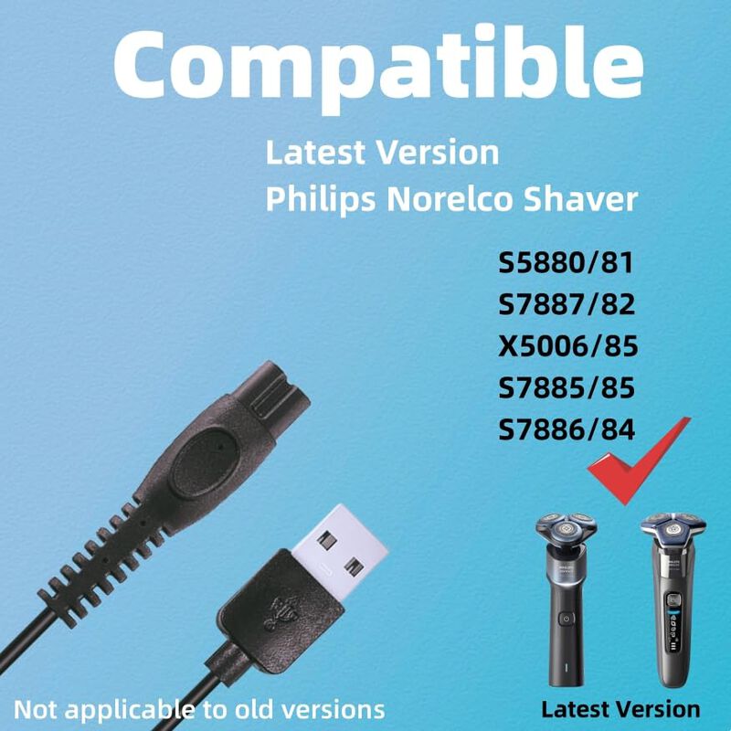 Cable De Carga Usb Qjin Para Afeitadora Philips... image number null