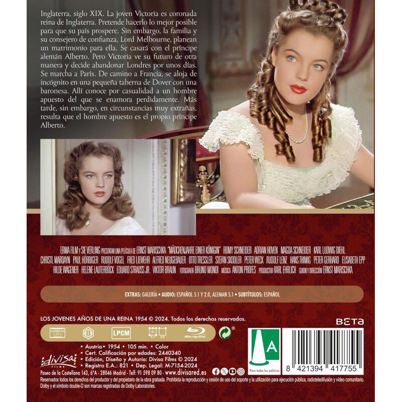 Los a&ntilde;os de juventud de una reina [Blu-ray] (19... image number null