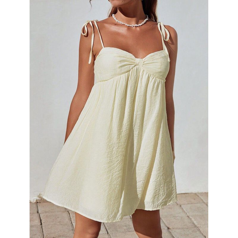 Vestido Narecte Mini Albaricoque Tirantes Finos image number null