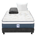 Colch&oacute;n Matrimonial Cantabria + Box + Almohada Royal + Protector Lux