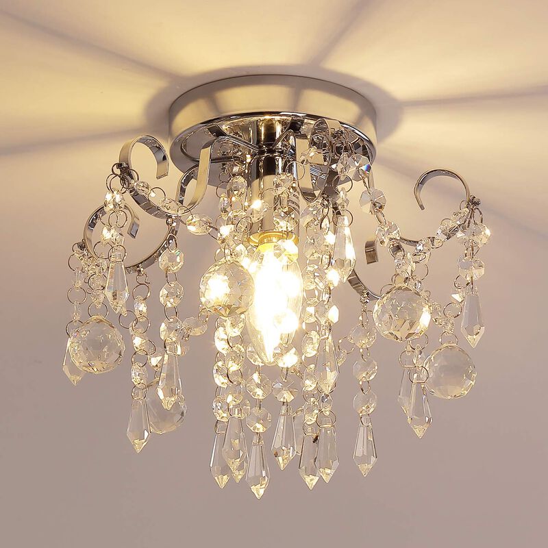 Chandelier Q&s Mini Crystal - L&aacute;mpara Cromada C... image number null