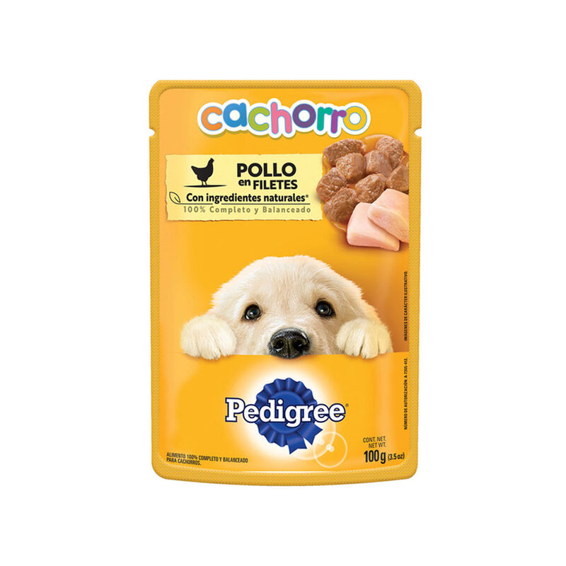 POUCH PUPPY POLLO PEDIGREE 100GR image number null