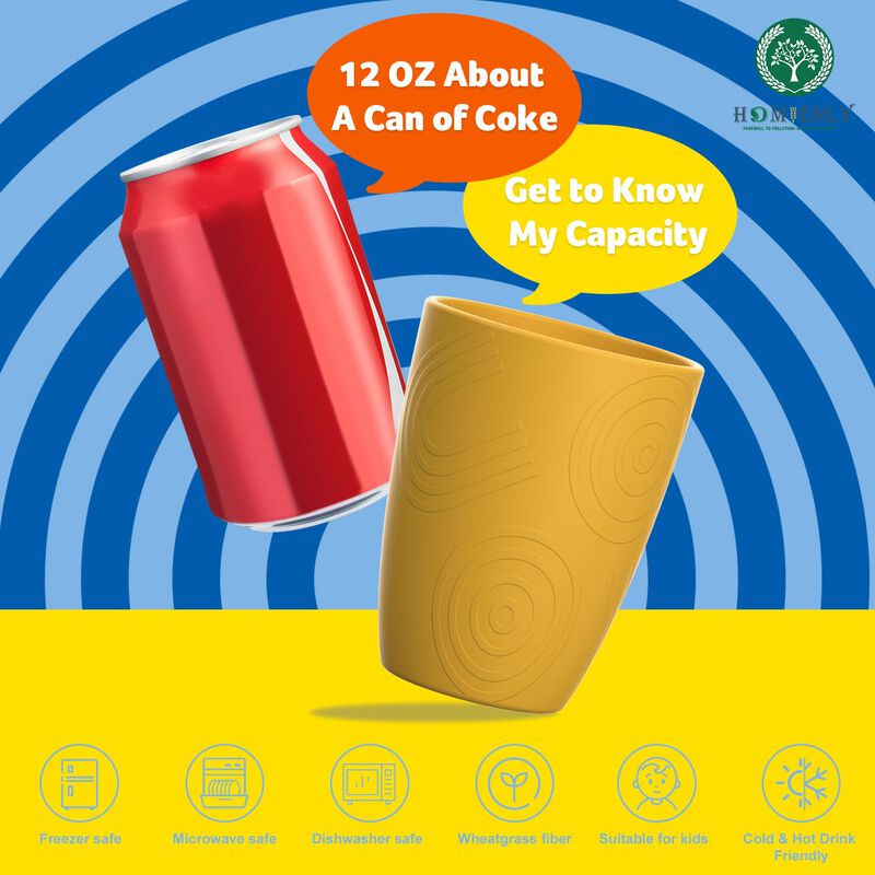 Vaso Homienly 355 ml Pack De 8 &ndash; Color Amarillo... image number null