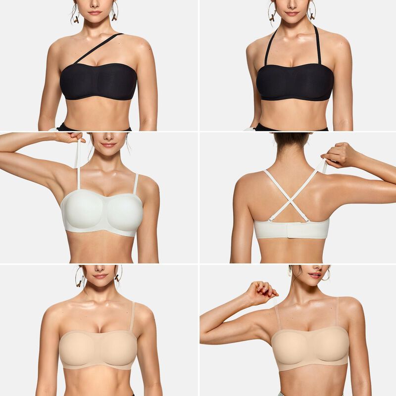 Sujetador sin Tirantes OEAK Bandeau Acolchado X... image number null