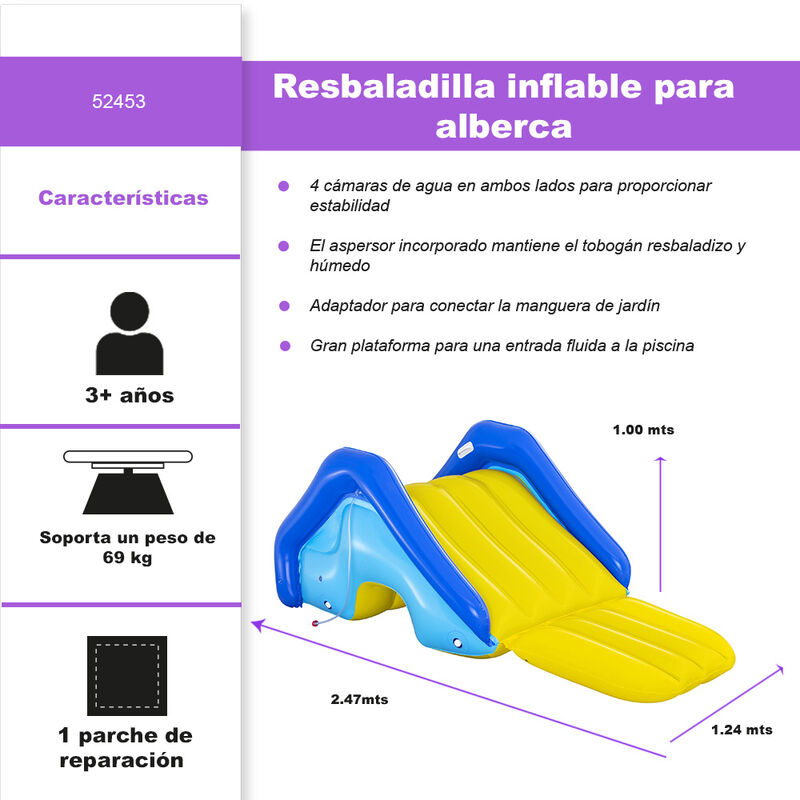 Resbaladilla Tobog&aacute;n Infantil Inflable Gigante ... image number null