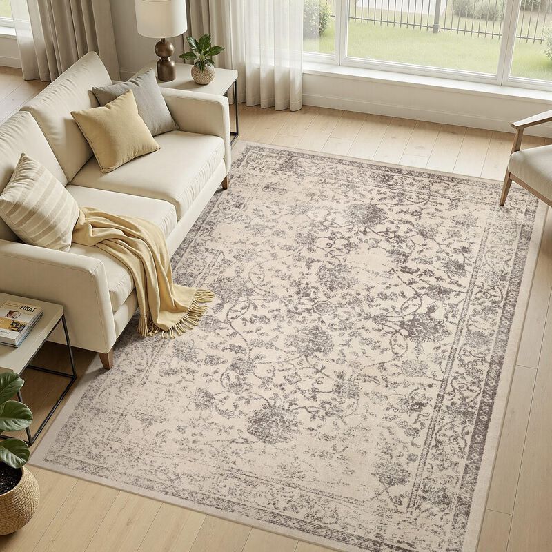 Alfombra De &Aacute;rea Cotiled 183 cm X 274 cm Floral... image number null