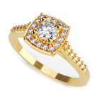 Anillo de Compromiso de 14K con Diamante de Laboratorio 0.20 CT F VS1 Talla 9.5 ORO AMARILLO 14K - / M1003-20-14Y-LG-95