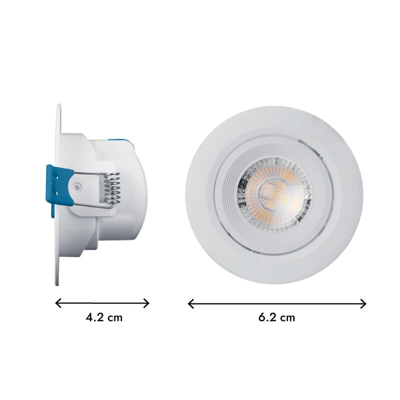 Pack de 6 spots Aksi 7W Circular LED Empotrable... image number null