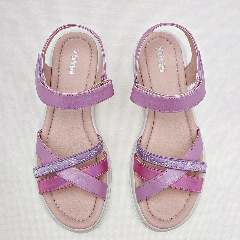 Yuyin Sandalia para mujer rosa lila image number null