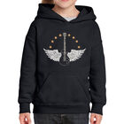 Sudadera Con Capucha Word Art Para Ni&ntilde;a - Cantantes Femininas de Country - Negro