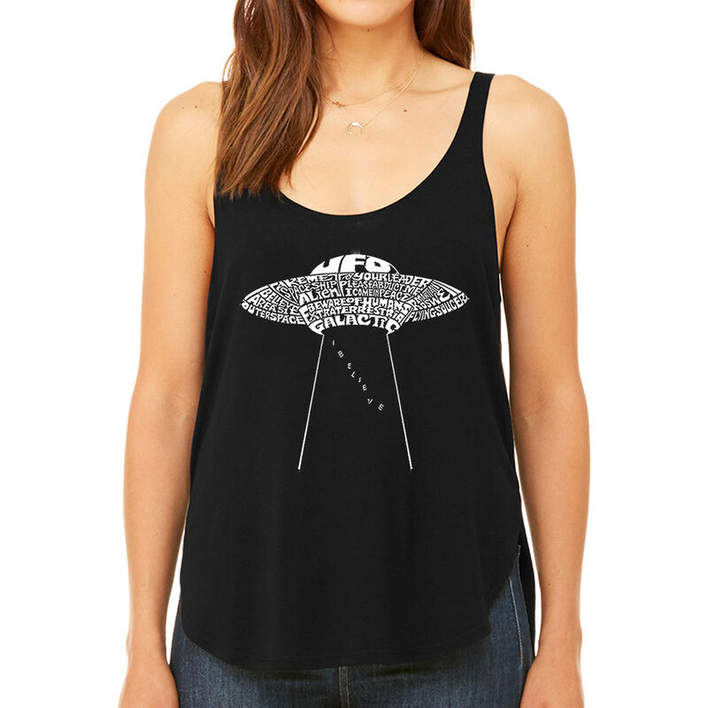 Tank Top Holgado Word Art Para Mujer - OVNI Pla... image number null