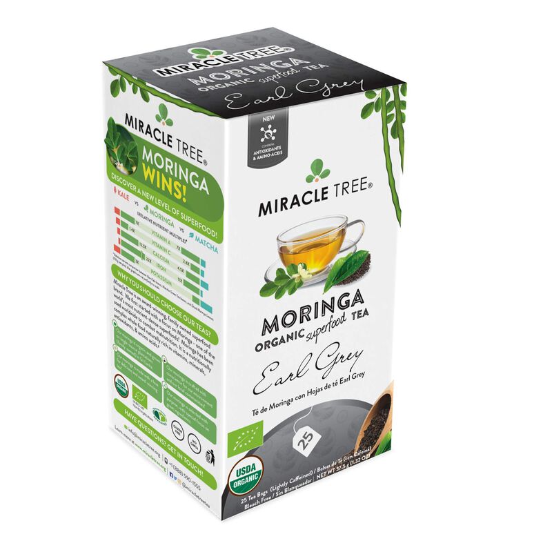 T&eacute; Miracle Tree Moringa Earl Grey 12 &times; 25 Bolsa... image number null