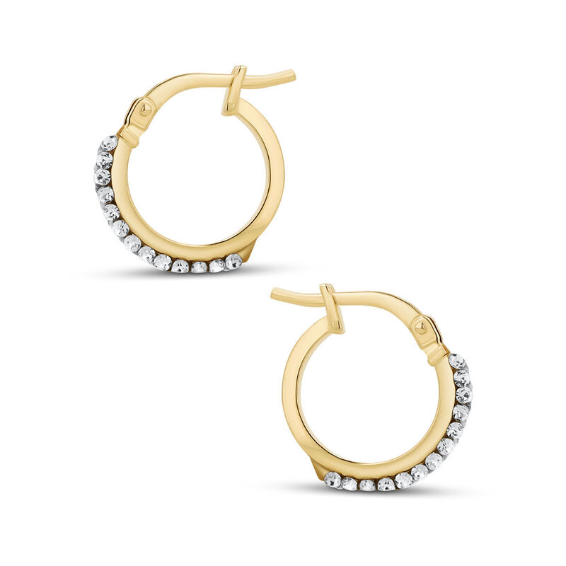 Arracadas 2Begold Amarillo Con Zirconias (10Mm ... image number null