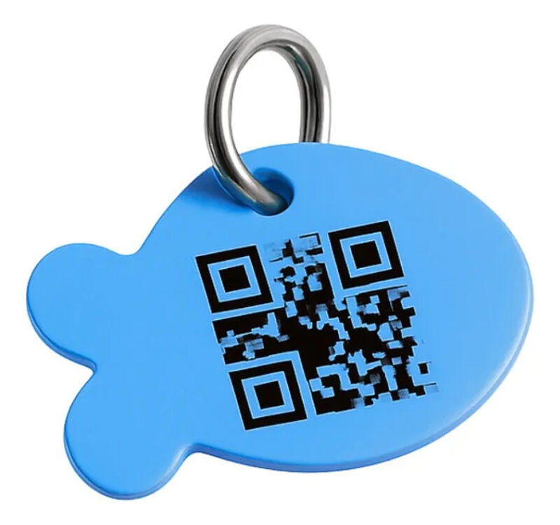 Placa Mascota Qriosa Pez Azul image number null