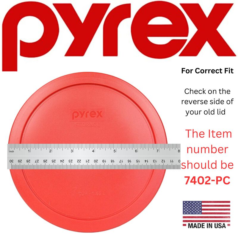 Tapa De Repuesto Pyrex 7402-pc, 6/7 Tazas, Colo... image number null