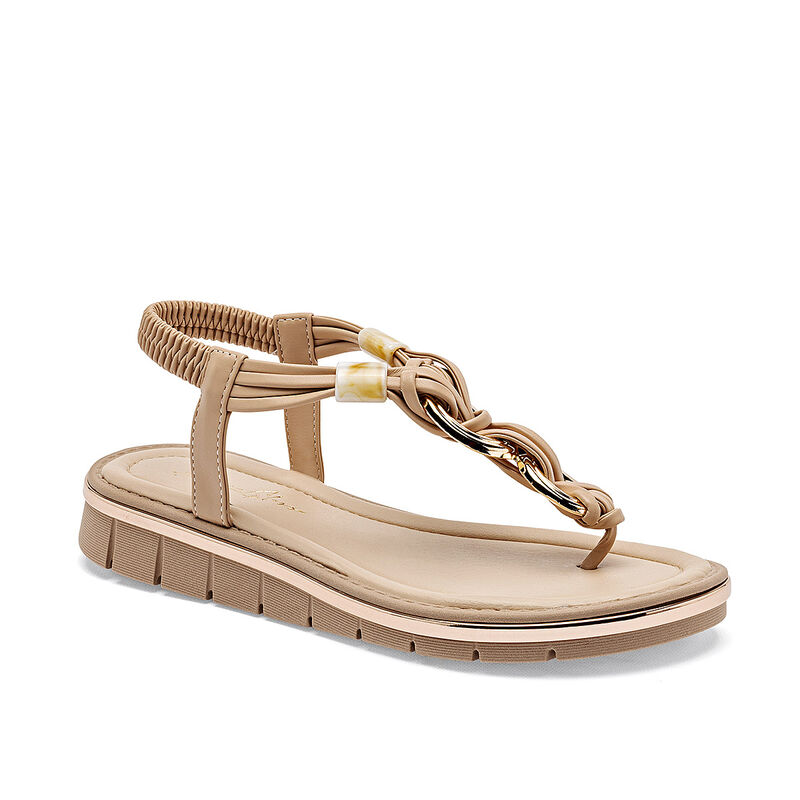 Been Class sandalia piso para mujer beige cod 1... image number null