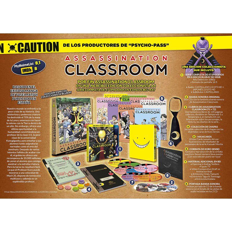 Assassination Classroom Bluray Edici&oacute;n Coleccio... image number null