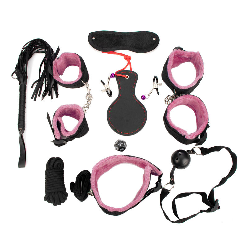 KIT BONDAGE SET TUTIFRUTI BDSM 10 PZS ROSA image number null