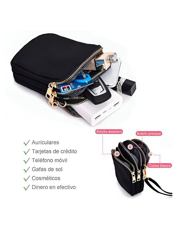 Bolsa Bandolera Pink Brule Crosschic Para Mujer image number null