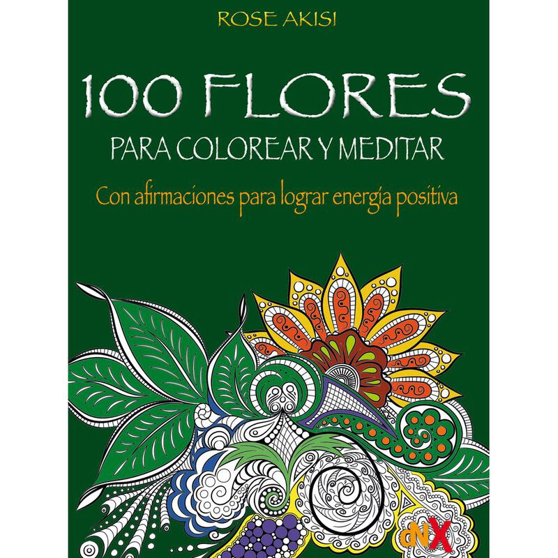 100 Flores para colorear y meditar image number null