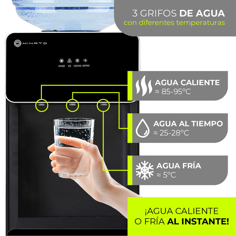 Minato Dispensador De Agua Con F&aacute;brica De Hielo... image number null