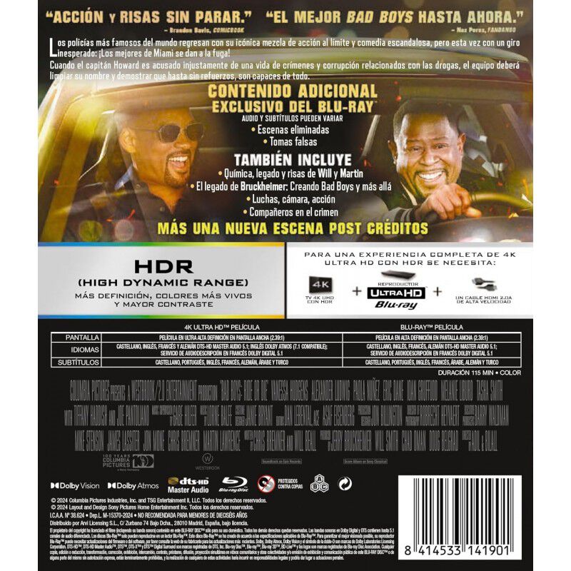 Bad Boys: Ride or Die [4K UHD+Blu-ray] (2024) image number null