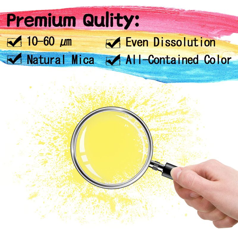 Polvo De Mica Amarilla Dye Lightstone 60 g Para... image number null