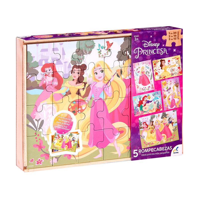 Rompecabezas 5 en 1 de Princesas para Ni&ntilde;os image number null