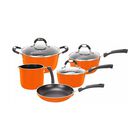 Bater&iacute;a de Cocina Tramontina 20899/467 Inducci&oacute;n M&oacute;naco 8 Piezas  Naranja