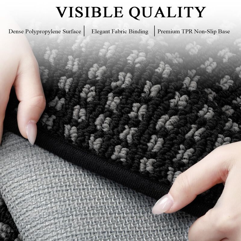 Tapete Hicorfe 122 cm &times; 81 cm Negro Antidesliza... image number null