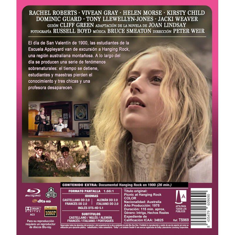 Picnic En Hanging Rock Bd 1975 [blu-ray] image number null