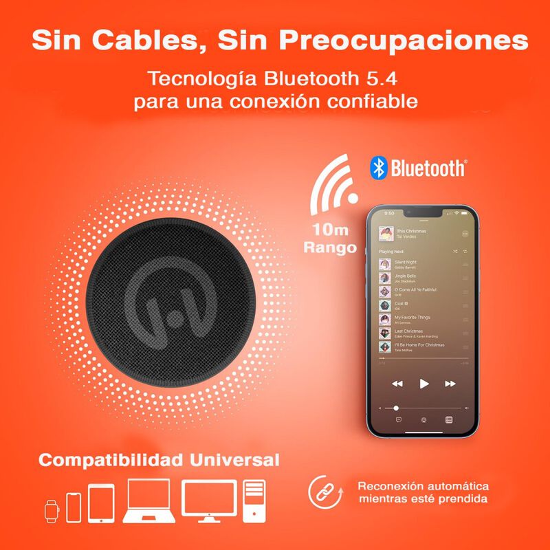 Bocina Hypergear Mini Magnetica Bluetooth Inala... image number null