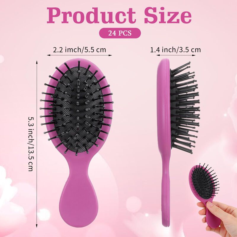Cepillo De Pelo Caeuiciw Pack De 24 Mini Rosa I... image number null