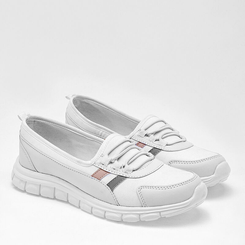 Mora Confort Tenis Para Mujer Blanco Gris Rosa ... image number null