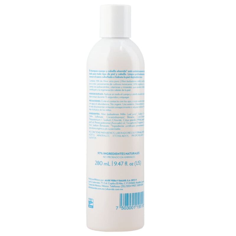 Aloevida Shampoo Cuerpo y Cabello 70% Aloe Vera... image number null