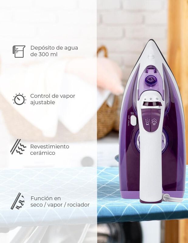Plancha De Vapor Daewoo Dsi-9259 De 1200w Ropa image number null