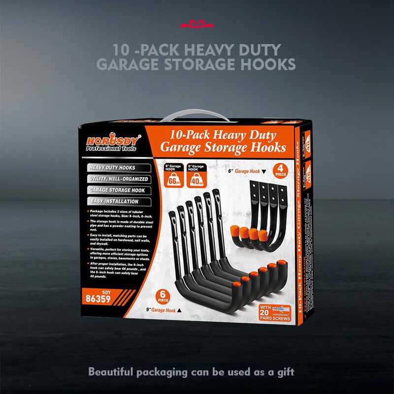 Garage Hooks Horusdy, Paquete De 10 Ganchos Uti... image number null