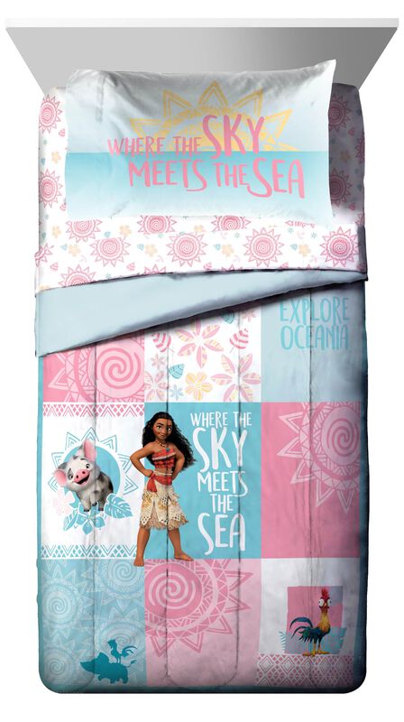 Juego De Edred&oacute;n Jay Franco Disney Moana Twin C... image number null