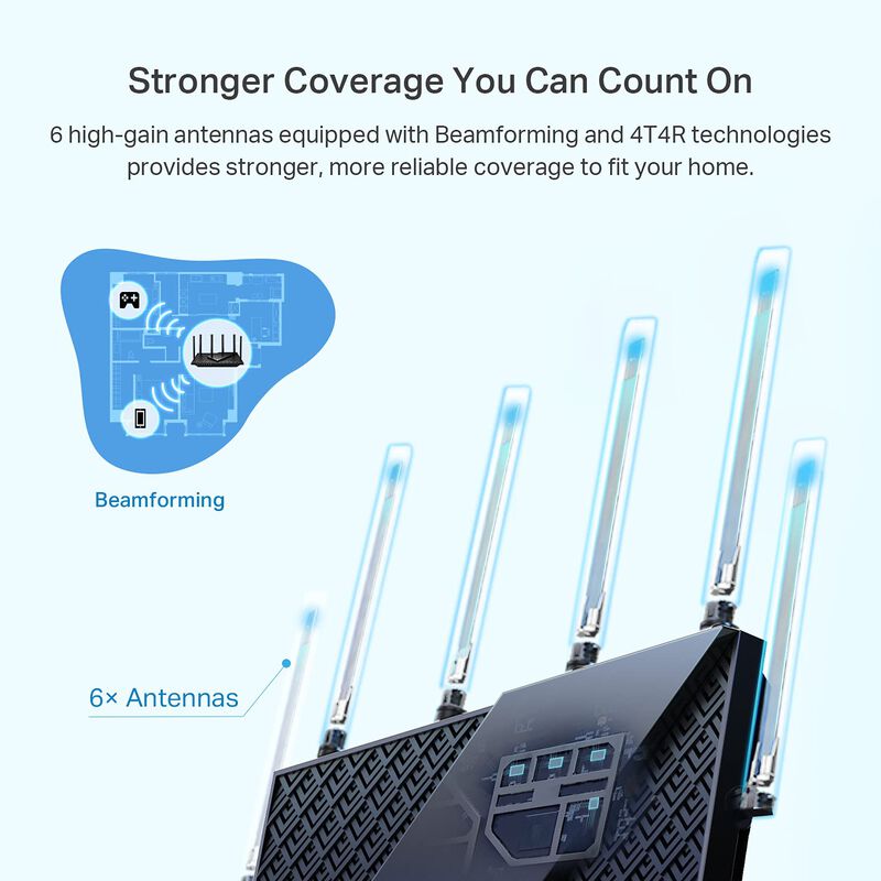 Router Wifi 6 Tp-link Archer Ax73 Ax5400 Gigabi... image number null