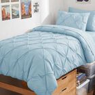 Juego De Ropa De Cama Himeet Individual Xl Azul Claro De 5 Piezas