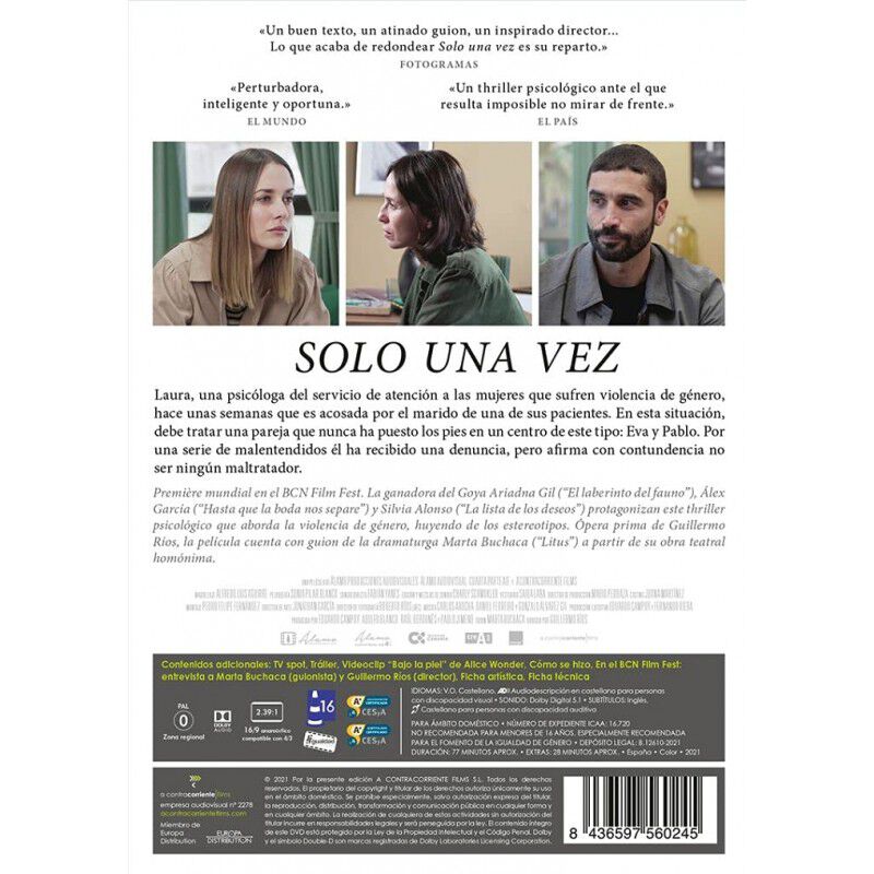 Solo una vez [DVD] image number null