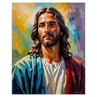 Cuadro Decorativo Religioso 70x100cm Jes&uacute;s Pop Art