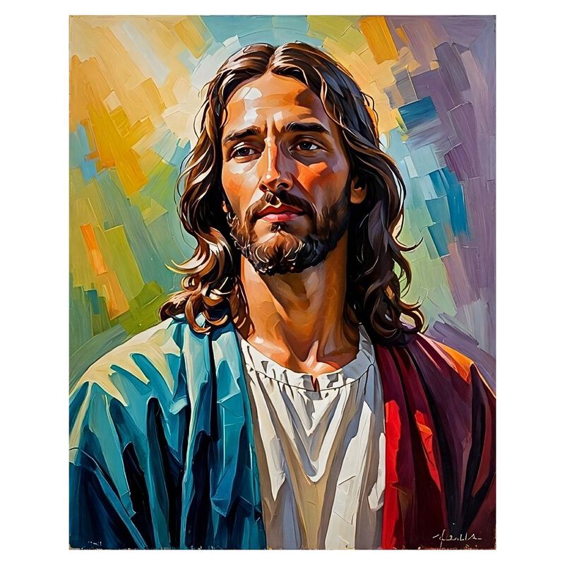 Cuadro Decorativo Religioso 70x100cm Jes&uacute;s Pop ... image number null