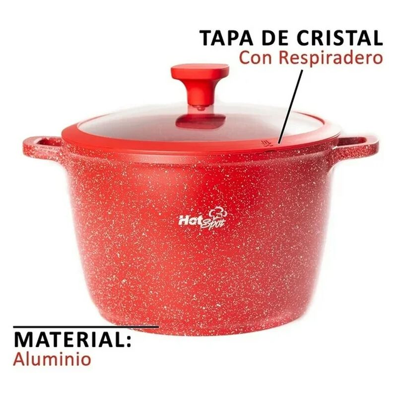 Hot Spot Olla Ultra Antiadherente Rojo Hot Spot... image number null