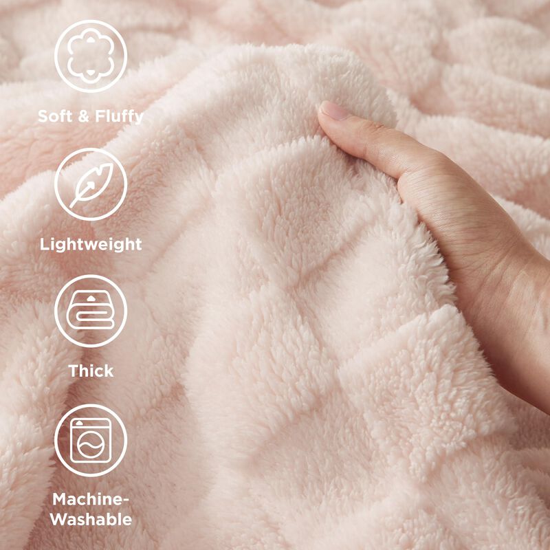 Manta De Cama, Rosa Claro, Supersuave, 130 X 18... image number null