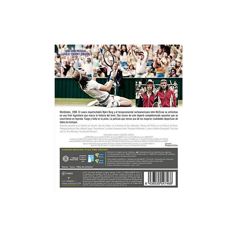 Borg McEnroe. La pel&iacute;cula [Blu-ray] image number null