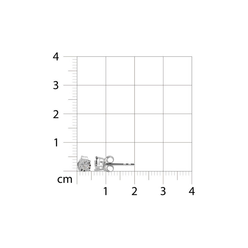 Broqueles Oro Blanco 10k 20 Pts Diamante | Joye... image number null