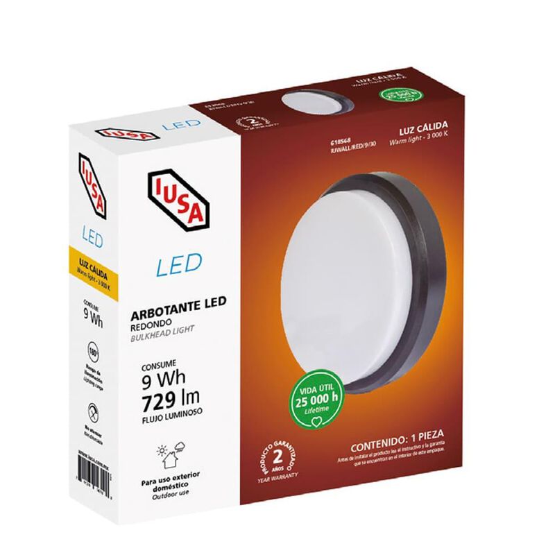 Arbotante Led Redondo De 9 W image number null