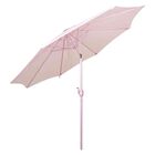 Sombrilla Jard&iacute;n Exterior 2.63m Inclinaci&oacute;n Playa Terraza Rosa Jardimex